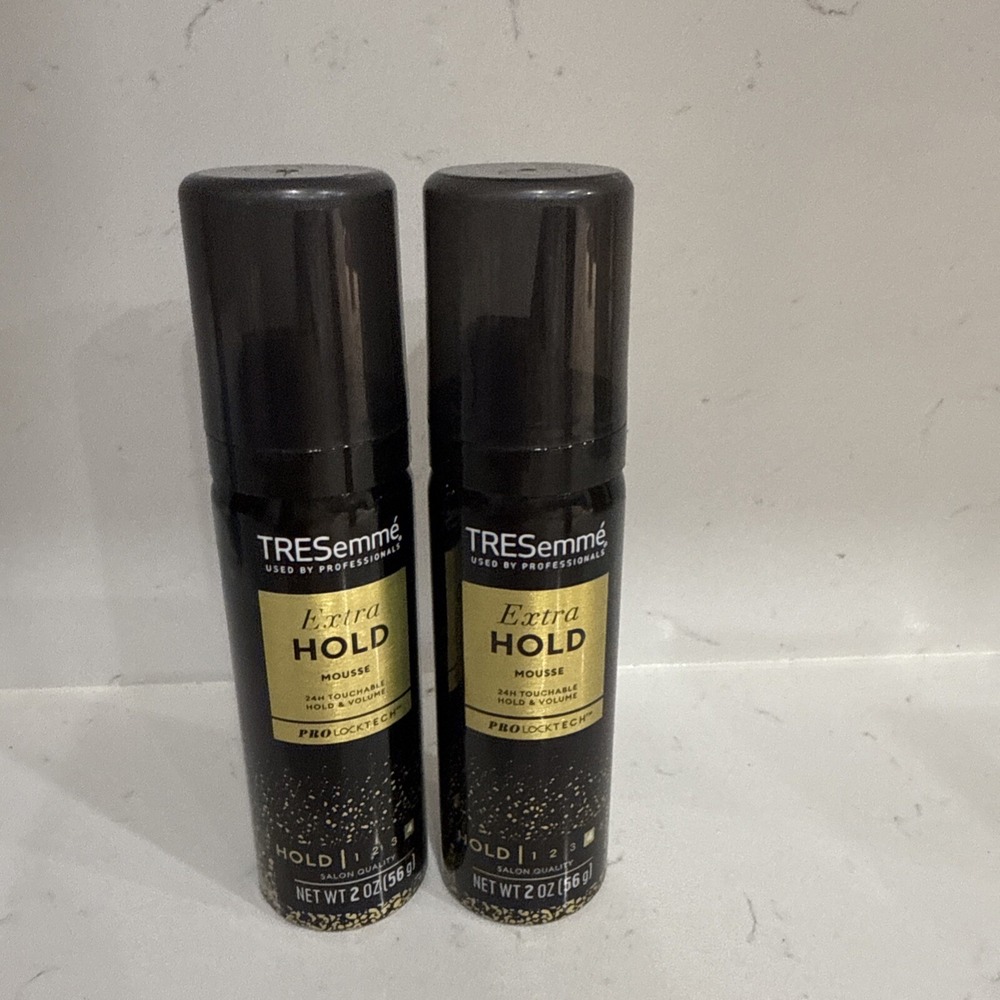 2 Tresemme Extra Hold Mousse Touchable Hold & Volume 2 Oz. Travel Size